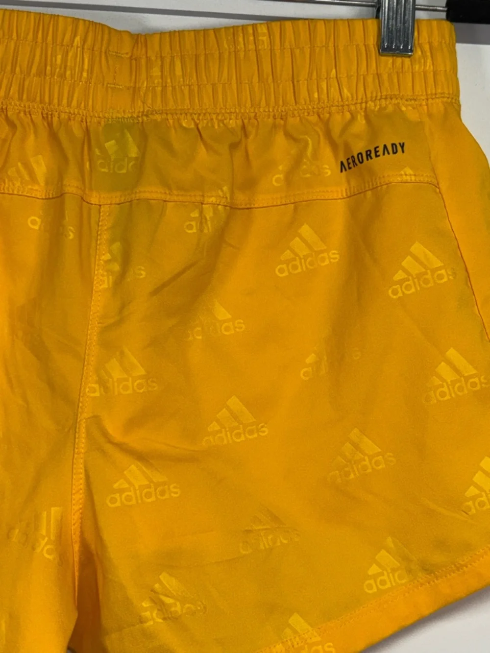✨Adidas AEROREADY Yellow Running Athletic Shorts XS - Picture 5 of 12